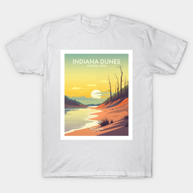 INDIANA DUNES NATIONAL PARK T-Shirt by MarkedArtPrints